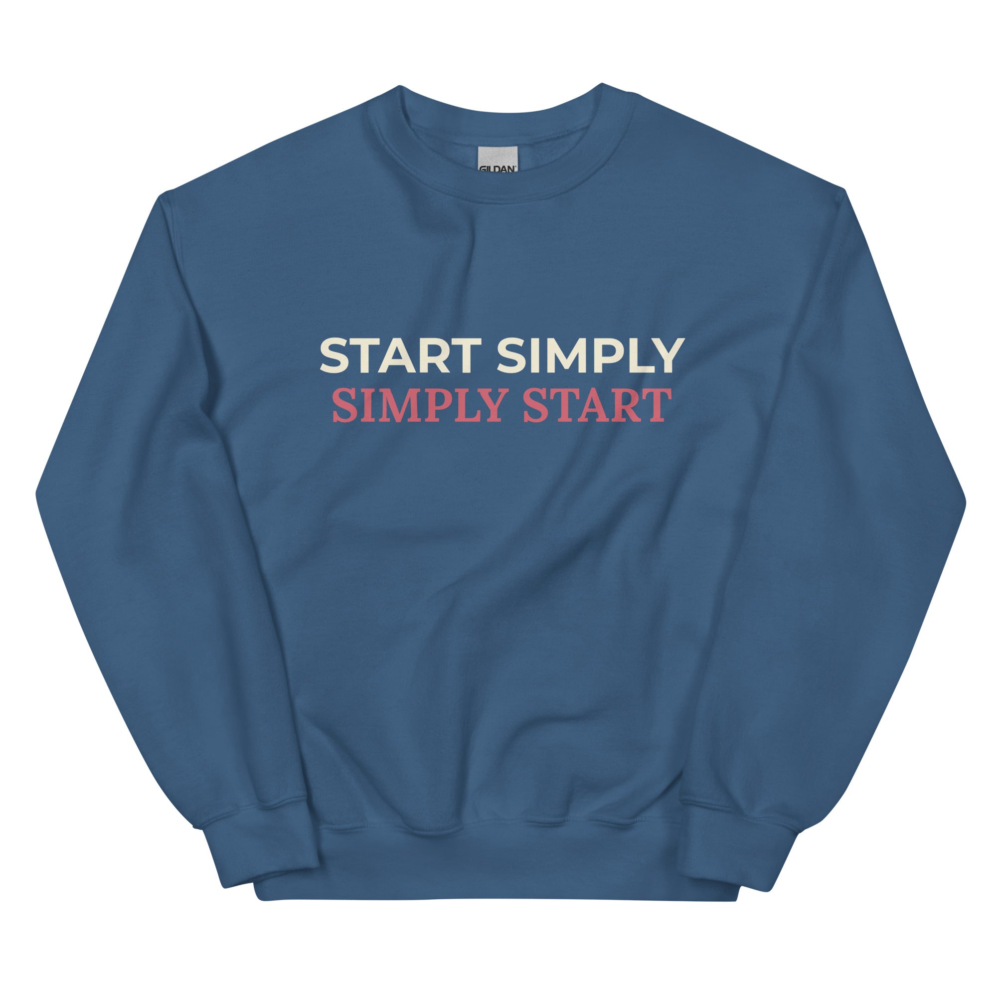 Start simply blue sweatshirt